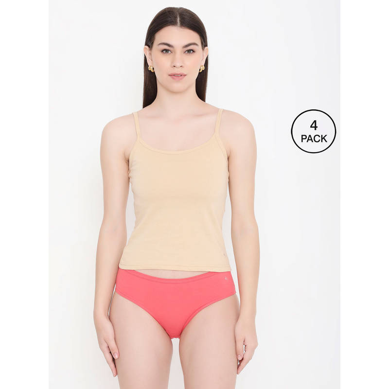 Frenchie Feelings Women Solid Skin Pure Cotton Innerwear Camisole (M)