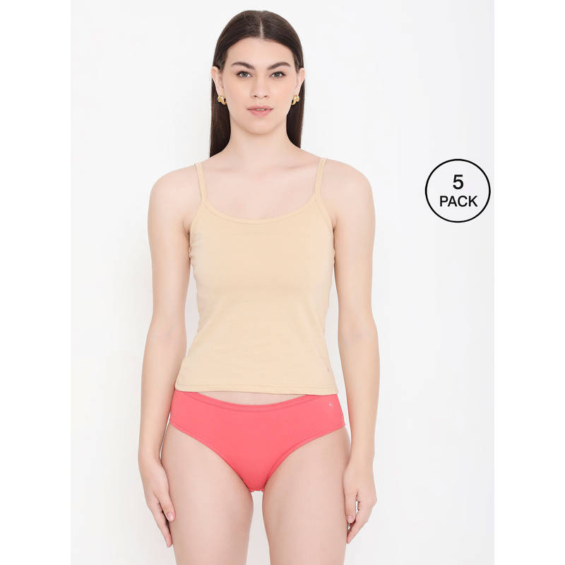 Frenchie Feelings Women Solid Skin Pure Cotton Innerwear Camisole (M)