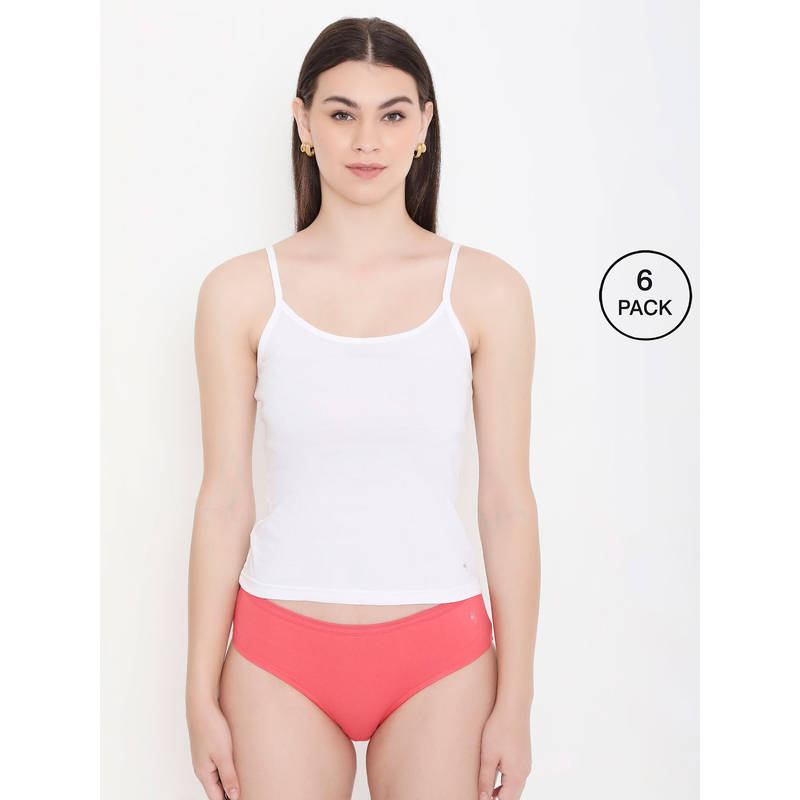 Frenchie Feelings Women Solid White Pure Cotton Innerwear Camisole (S)