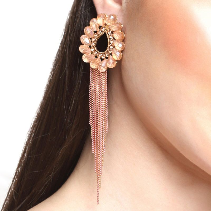 Long earrings cheap for gown