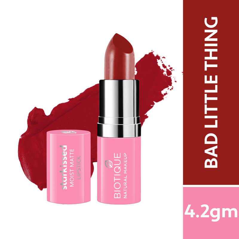 Biotique Starkissed Moist Matte Lipstick - Bad Little Thing