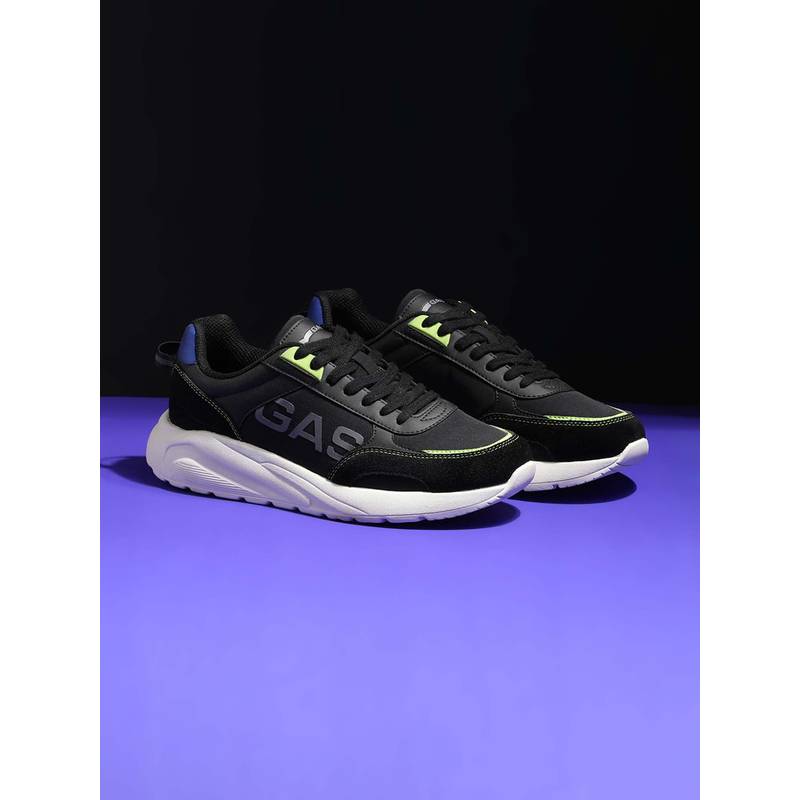 GAS Men Zenko Black Casual Sneakers (EURO 42)