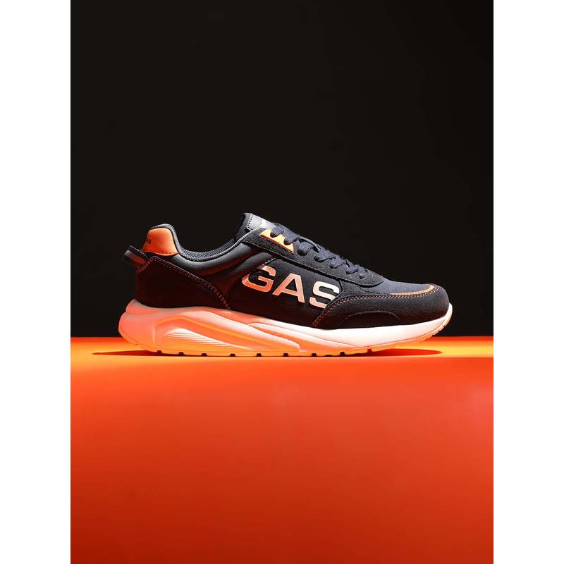 GAS Men Zenko Black Casual Sneakers - Blue (EURO 44)