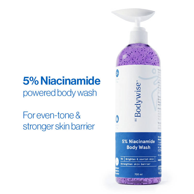 Be Bodywise 5% Niacinamide Body Wash with Aloe Vera Extract For Intense Hydration & Deep Cleansing