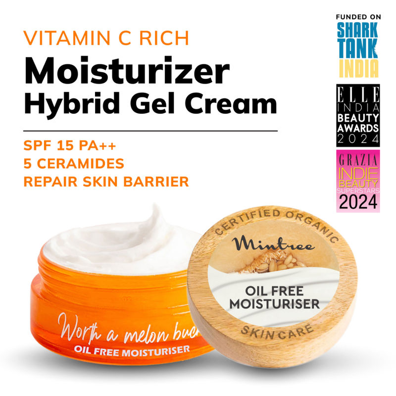 Mintree Organic Oil Free Face Moisturizer with Ceramides|Face Moisturizer for Women & Men