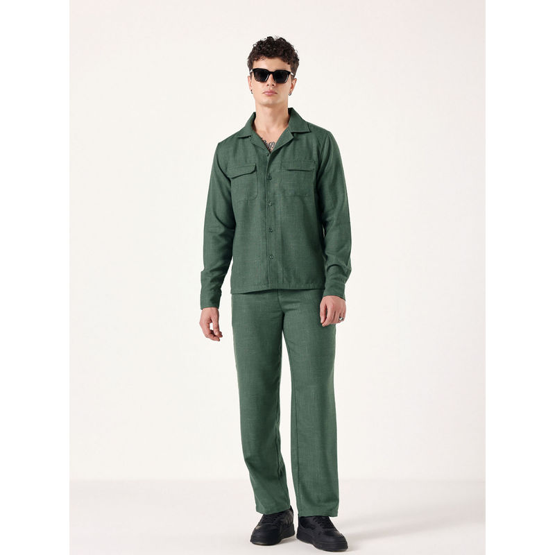Muvazo Green Air Born Linen Co-Ord (Set of 2) (XS)
