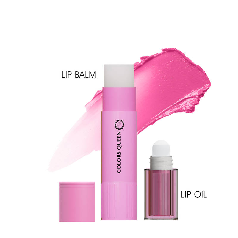 Colors Queen Magic Color 2-in-1 Lip Oil & Lip Balm - Pink Rose