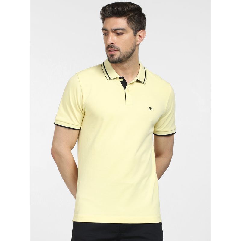 Selected Yellow Polo T-Shirt (2XL)