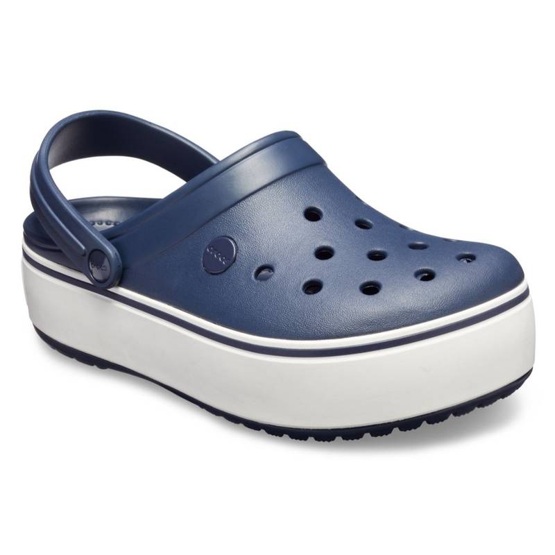 Buy Crocs Navy Blue Brand Logo Patterned Clogs (M2W4) Online