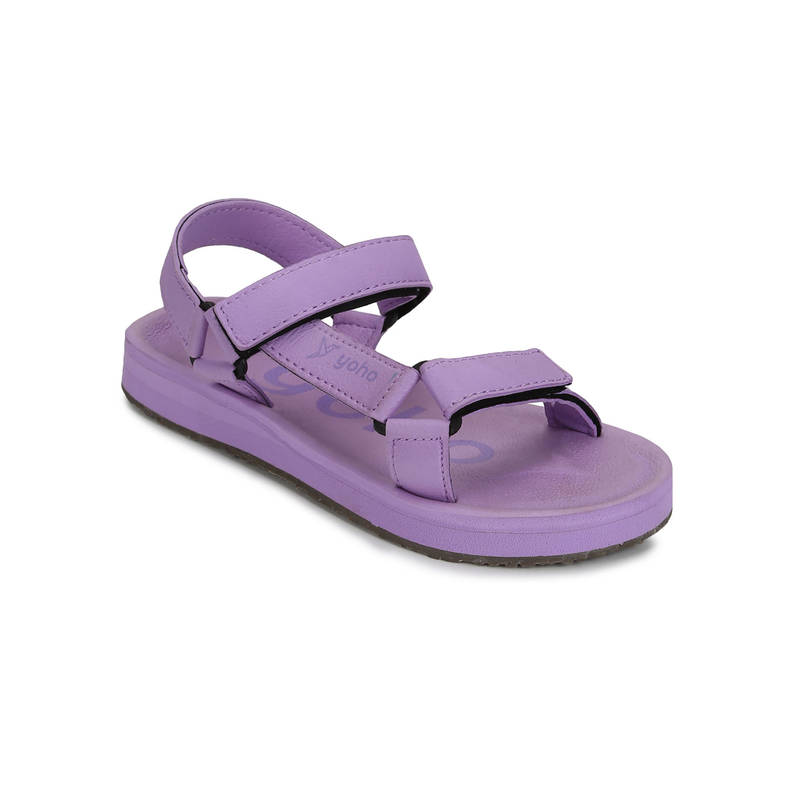 Yoho Eva Soft Material Lightweight Sandals Purple (UK 3)