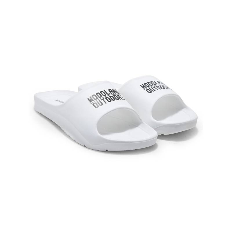 WOODLAND Men's White Sliders (UK-8)