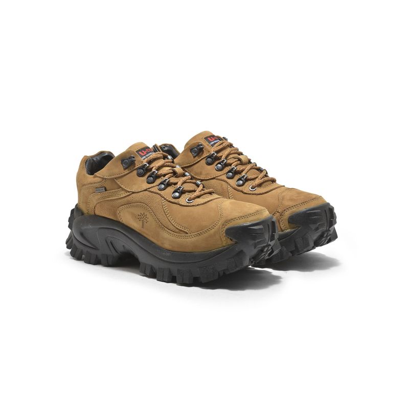 WOODLAND Men's Camel Trekking Shoes (UK-9)