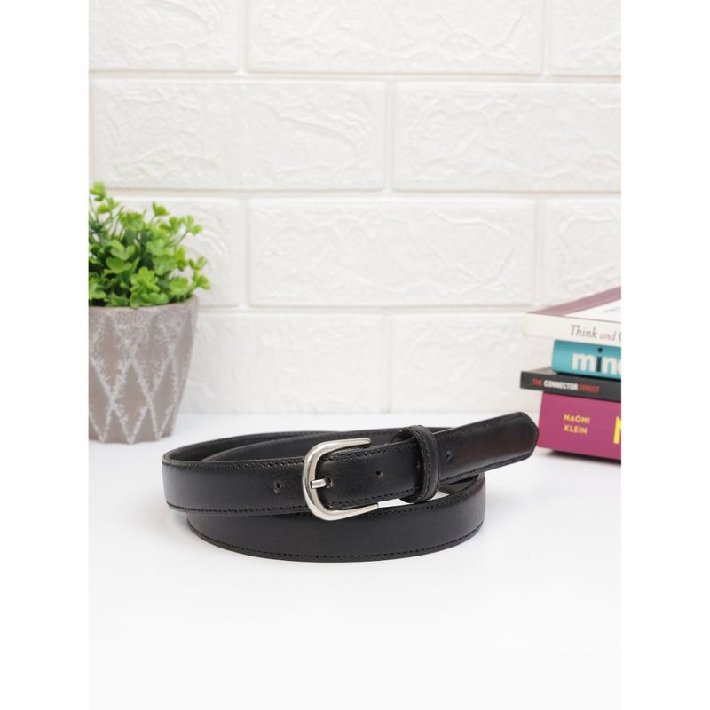 Aditi Wasan Leather Solid Black Womens Belt (30)