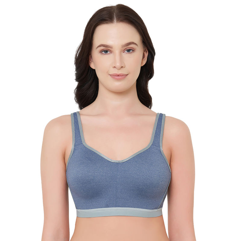 Wacoal Sport Non-Padded Wired Full Coverage Full Support High Intensity Sports Bra - Blue (36DD)