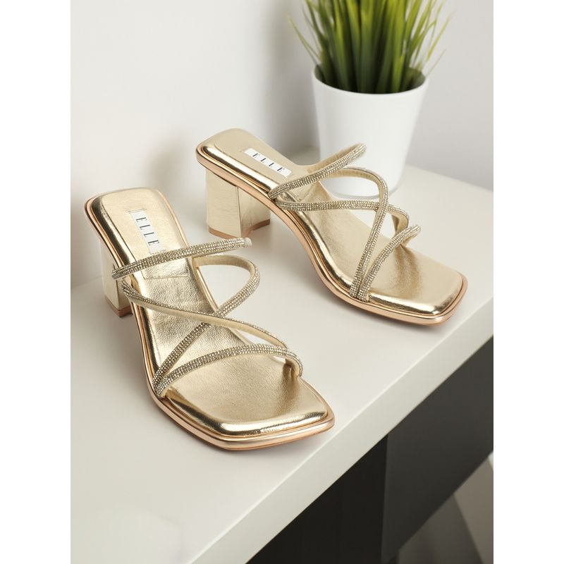 METALLIC HIGH-HEEL STRAPPY SANDALS | ZARA India