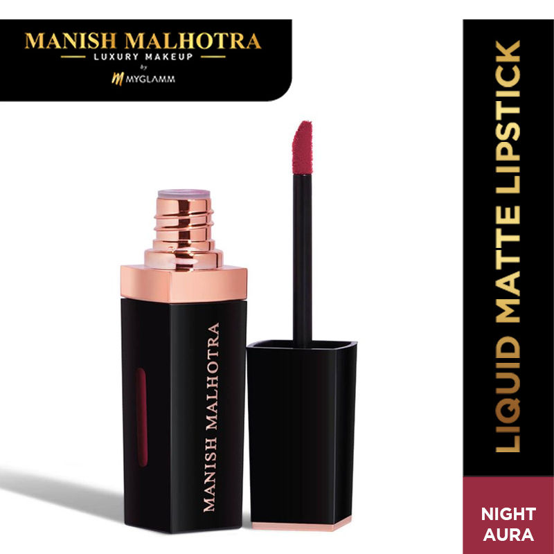 MyGlamm Manish Malhotra Beauty Liquid Matte Lipstick-Night Aura