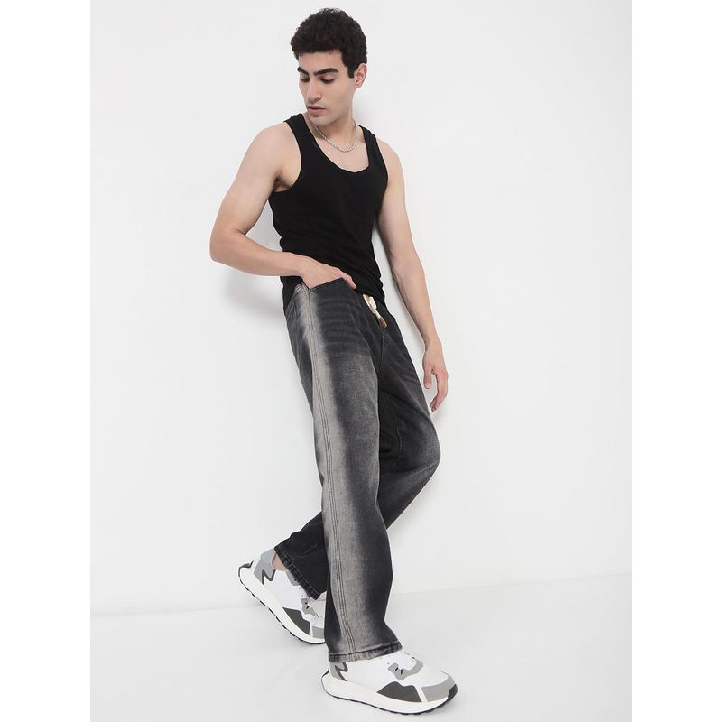 SHOWOFF Edition Men's Grey Solid Straight Fit Jeans (30)