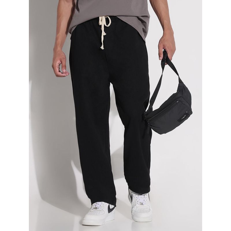 SHOWOFF Edition Men's Black Solid Straight Fit Denim Jeans (34)