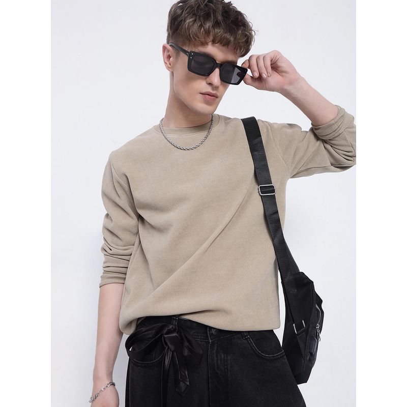 SHOWOFF Edition Men's Beige Sweatshirt (L)