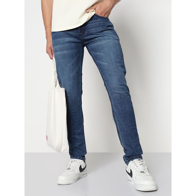 SHOWOFF Men Blue Skinny Fit Jeans (30)