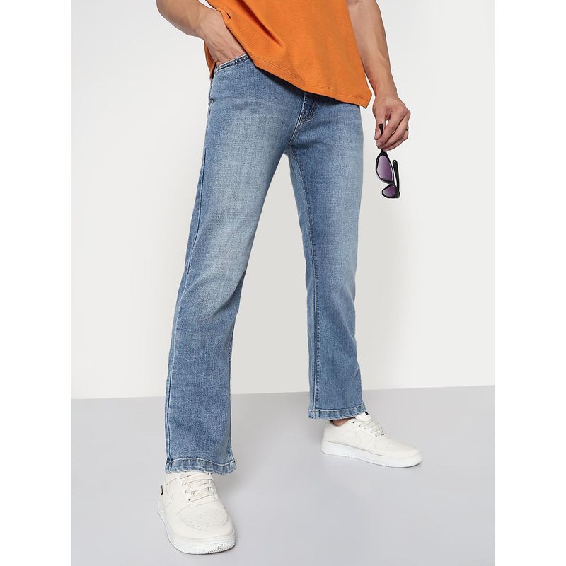 SHOWOFF Men Blue Slim Fit Flared Jeans (30)