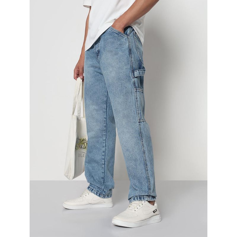 SHOWOFF Men Blue Relaxed Fit Jeans (30)