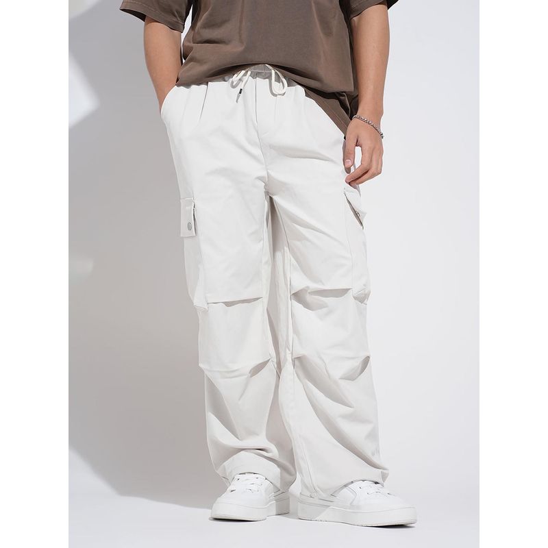 SHOWOFF Mens White Relaxed Fit Cargo (30)