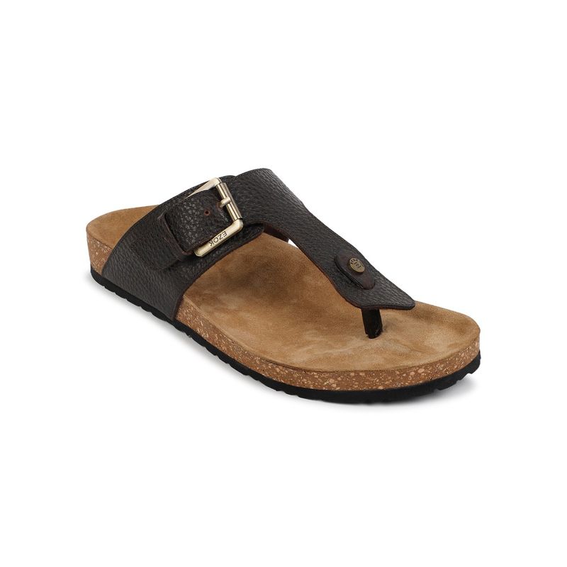 EZOK Leather Sandal for Men Brown (UK 9)
