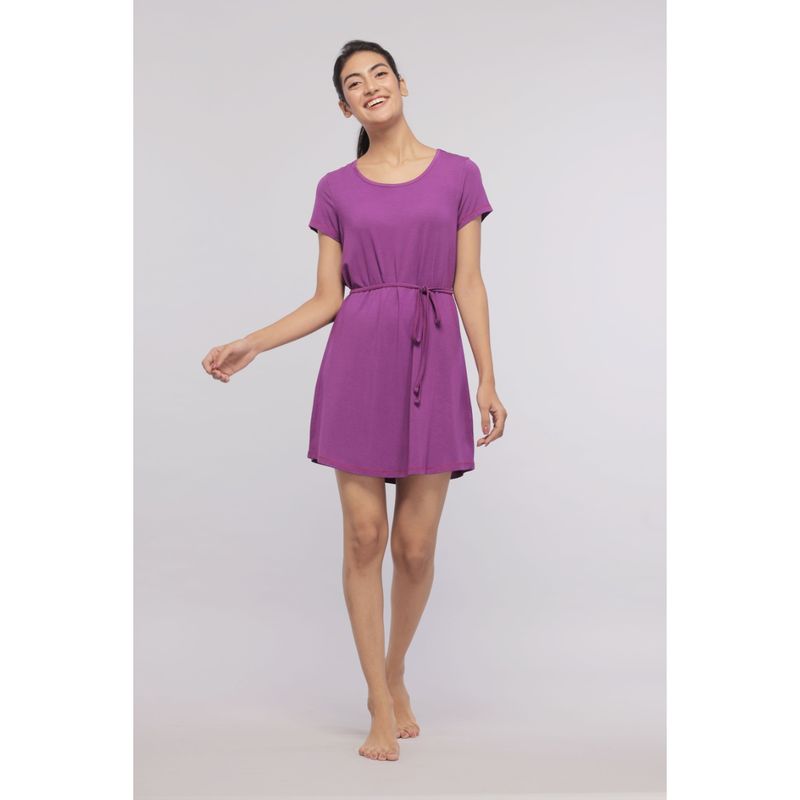 NeceSera Breezy Purple Sleep Dress (S)