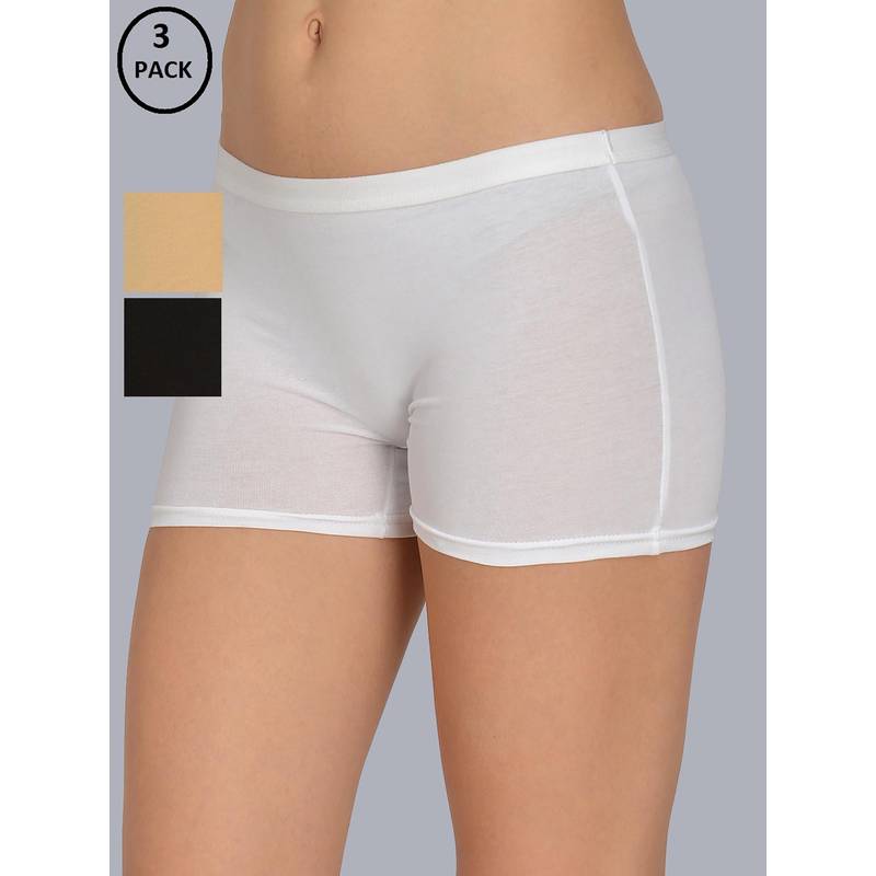 Mod & Shy Women Solid Boyshort (Pack of 3) (S)