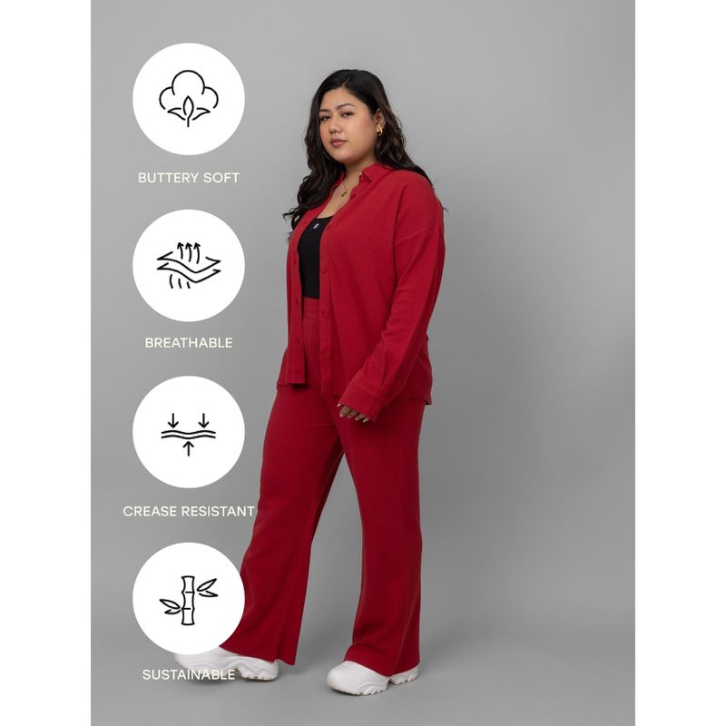 NeceSera Red Mini Waffle Multitask Pyjama (S)