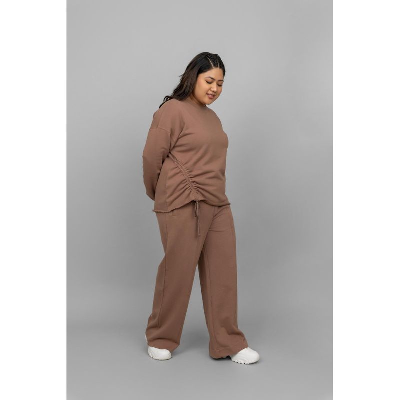 NeceSera Brown Terry Rushing Co-Ord (Set of 2) (S)