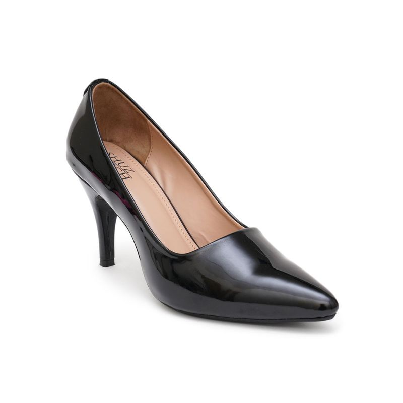 SHUZ TOUCH Solid Black Stiletto Pumps (EURO 34)