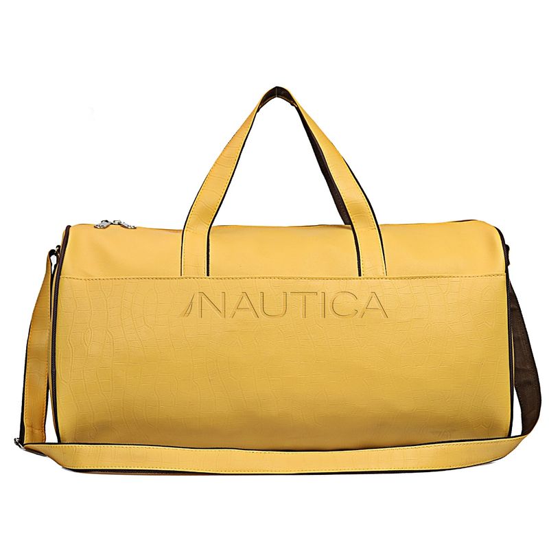 Nautica Duffle Bag for Travel Suitable for Men & Women Yellow (S