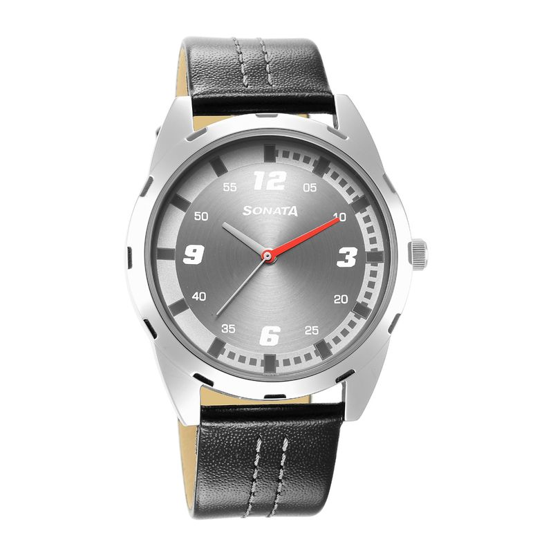 Buy Sonata RPM 3.0 7149SL01 Black Dial Analog Watch for Men Online