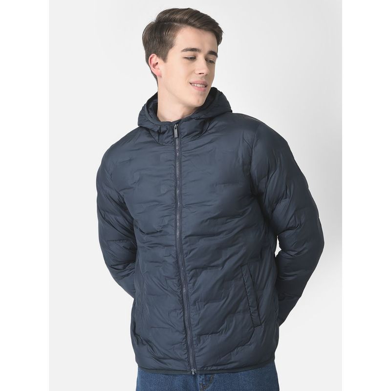 CRIMSOUNE CLUB Men Navy Blue Padded Jacket (2XL)