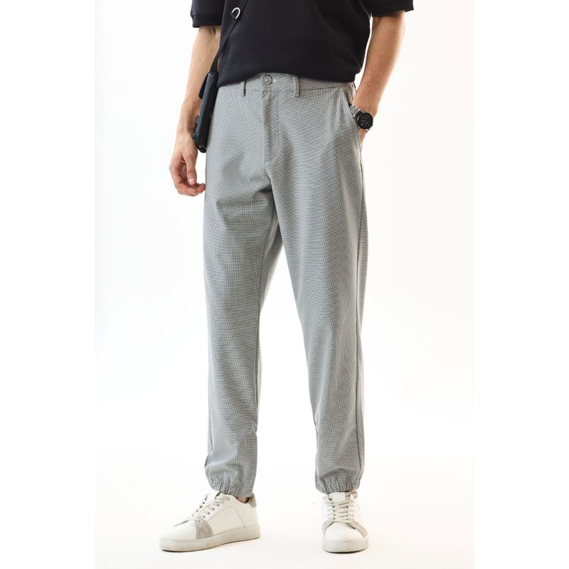 Snitch Relaxed Fit Stretch Light Grey Trouser (32)