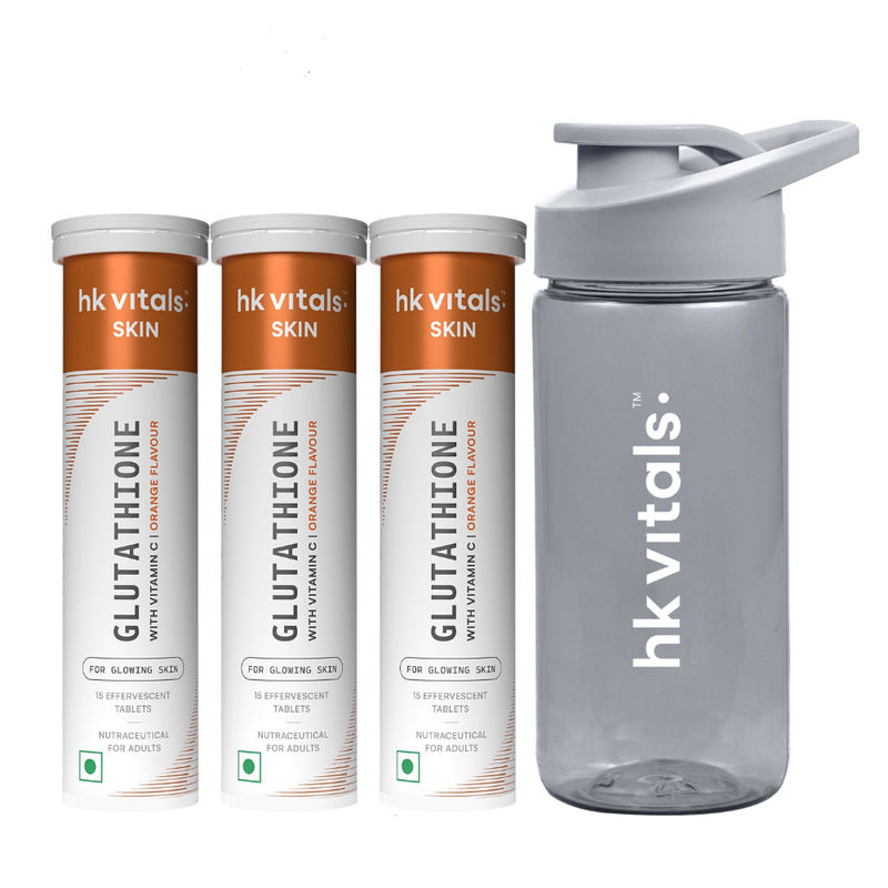hk glutathione HEALTHKART hk vitals Skin Radiance Collagen (Orange, 100g) with Glutathione  Price in India main image 0
