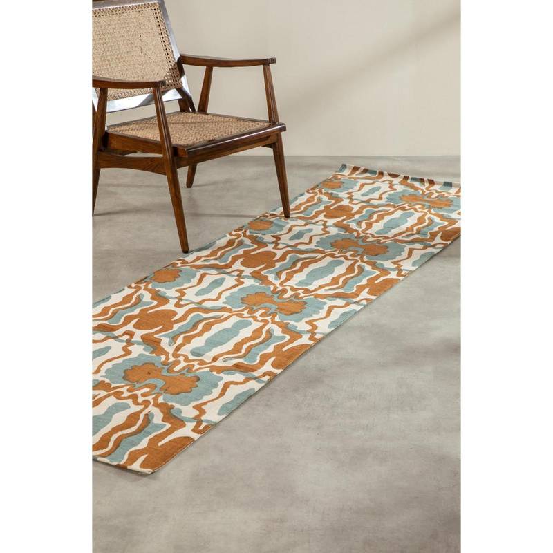 Buy Freedom Tree Mansara Cotton Beige Printed Rug - 5 X 8 Ft Online
