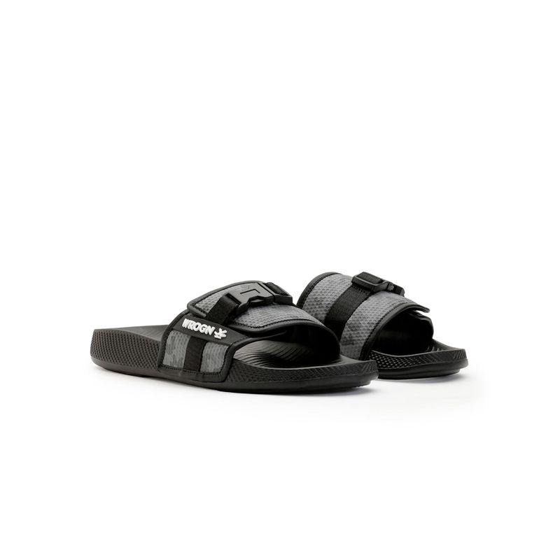 WROGN Mens Black Night Camo Sliders (UK 8)