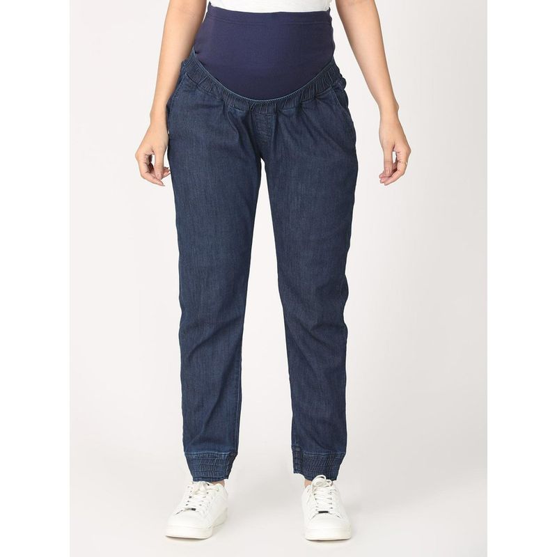 The Mom Store Jogger Style Maternity Denims with Belly Support (M)