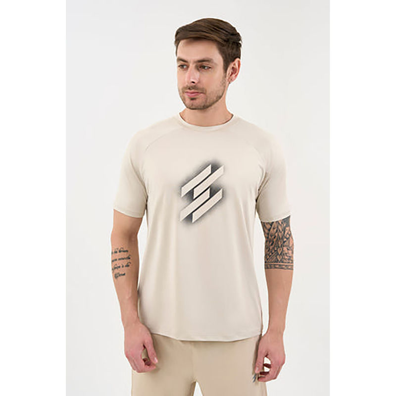 DCYPHR Men's Ausm5X Crew Neck Tee - Ivory Mist (S)