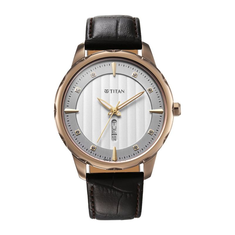 Buy Titan Regalia Opulent 1875QL01 Off White Dial Analog Watch for