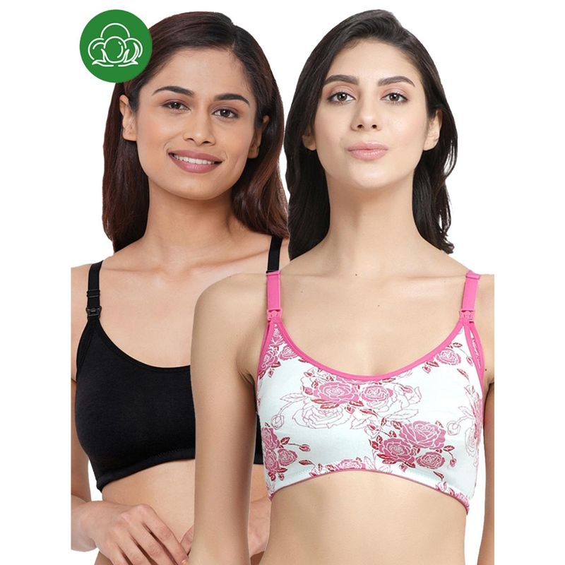 Inner Sense Organic Cotton Antimicrobial Soft Nursing Bra (Pack of 2) (36B)