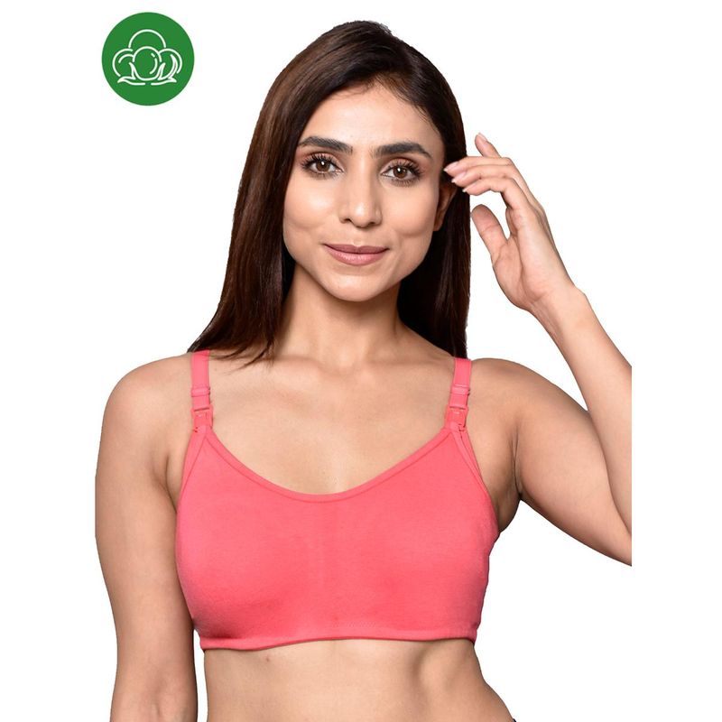 Inner Sense Organic Cotton Antimicrobial Soft Nursing Bra (Pack of 2) (34C)
