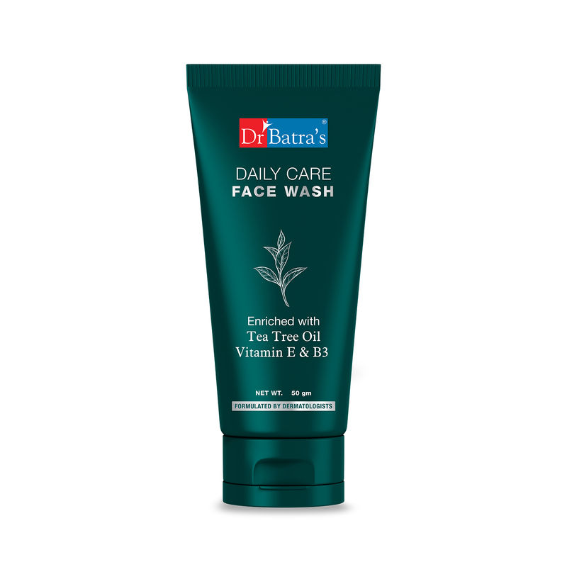 Dr. Batra's Face Wash, Enriched with Tea Tree Oil,Protection from Sun Damage, Moisturized Skin