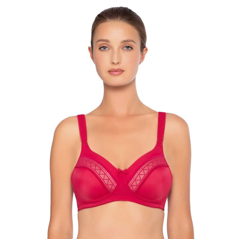 Triumph Zigzag Spotlight Padded Wireless Seamless T-shirt Bra - Red (38F)