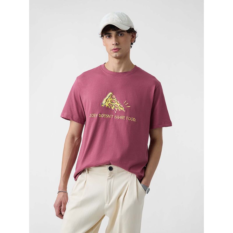 The Souled Store Official Friends: Joey's Food Men T-Shirt (XL)