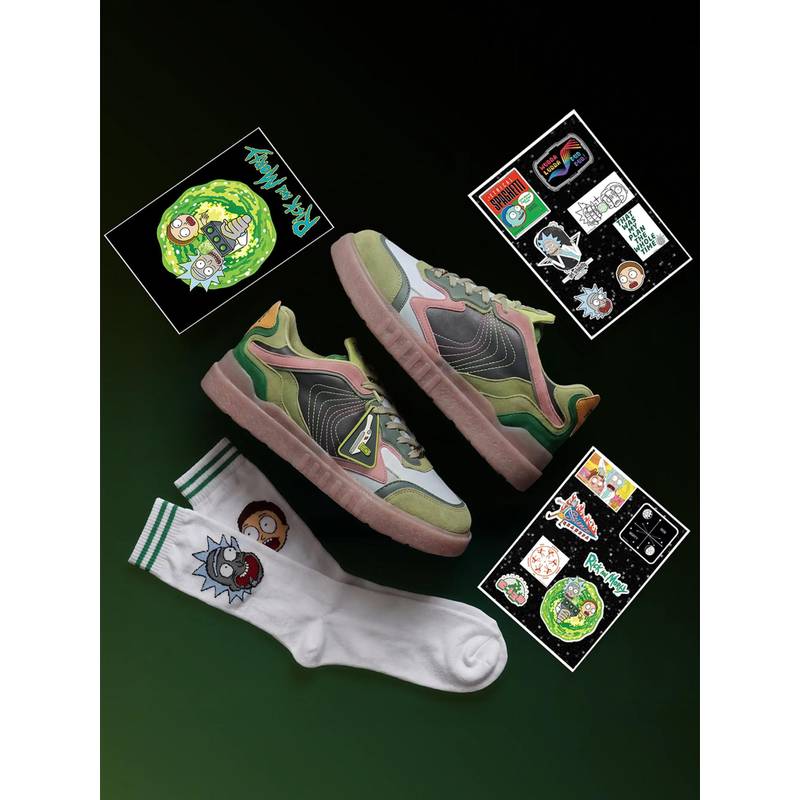 Yoho Rick And Morty Inspired Sneakers (UK 8)