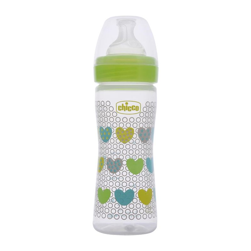 Chicco Well Being Feeding Bottle - Green
